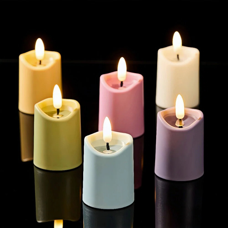 Simplelight Pastel Flameless Votive Candles with Timer