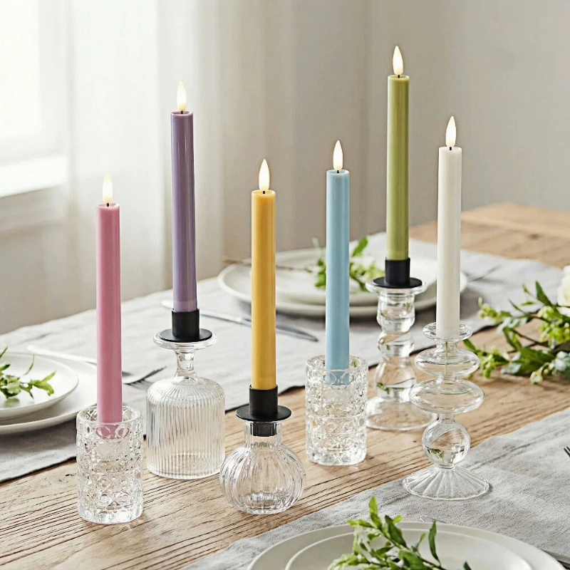 Simplelight Pastel Flameless Taper Candles with Remote 