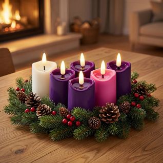 Simplelight Advent Candles - Pack of 6